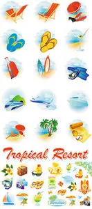Tropical Resort Icons