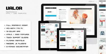 ThemeForest - VALOR v1.1 - Responsive HTML Template - 2902257