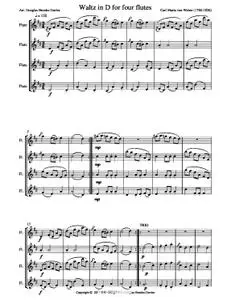 Seven Waltzes for Four Flutes