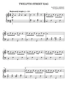Twelfth Street Rag - Euday L. Bowman (Easy Piano)
