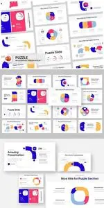 Puzzle Infographic PowerPoint Template WEK33SX
