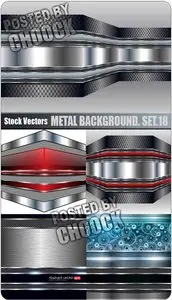 Metal background. Set.18 - Stock Vector
