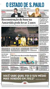 Jornal O Estado de São Paulo - 27 de fevereiro de 2012 - Segunda
