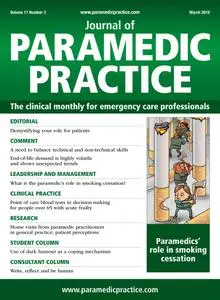 Journal of Paramedic Practice - March 2019