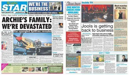 Shropshire Star Shrewsbury Edition – September 26, 2017
