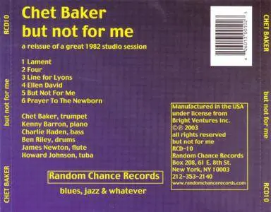 Chet Baker - But Not For Me (1994) Reissue 2003