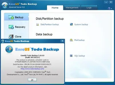 EASEUS Todo Backup Advanced Server 5.8 Retail