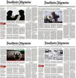 Frankfurter Allgemeine Zeitung Ausgaben vom 17. bis 23. März 2011