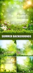 Stock Photo - Green Summer Backgrounds 2