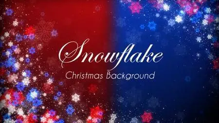 Snowflake Christmas Event Sparkling Background - Motion Graphics (VideoHive)