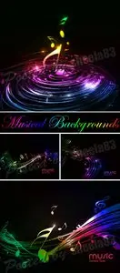 Musical Backgrounds Vector 