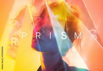 Prism Lens Photo Effect Mockup With Generative AI 797854005