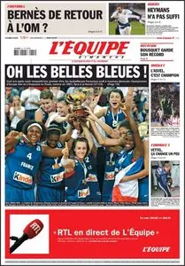 L'Équipe, du Dimanche 21 Juin 2009