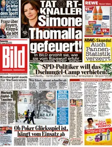 Bild Zeitung vom 23 Januar 2014