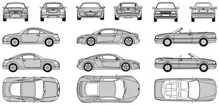 Audi Outline in CorelDRAW