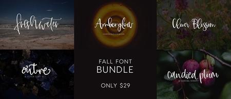 Fall Font Bundle - 5 Premium Fonts