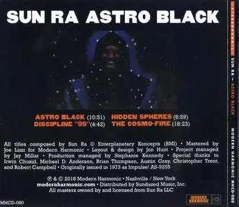 Sun Ra - Astro Black (2018) {Modern Harmonic MHCD-080 rec 1972}