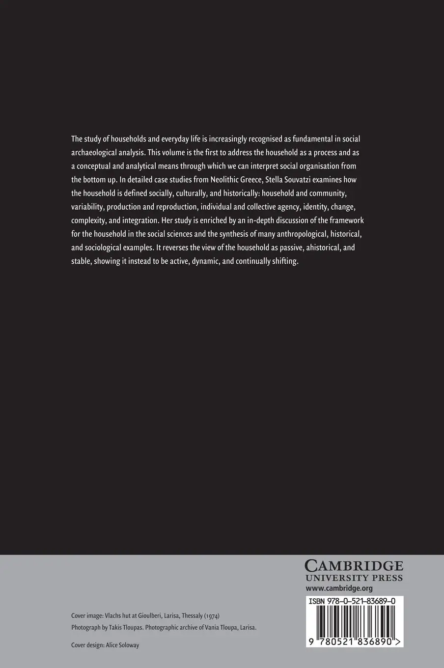 A Social Archaeology of Households in Neolithic Greece: An Anthropological Approach