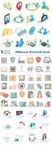 Vectors - Different Network Icons 2