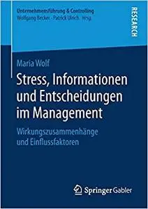 Stress, Informationen und Entscheidungen im Management: Wirkungszusammenhänge und Einflussfaktoren