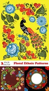 Vectors - Floral Ethnic Patterns