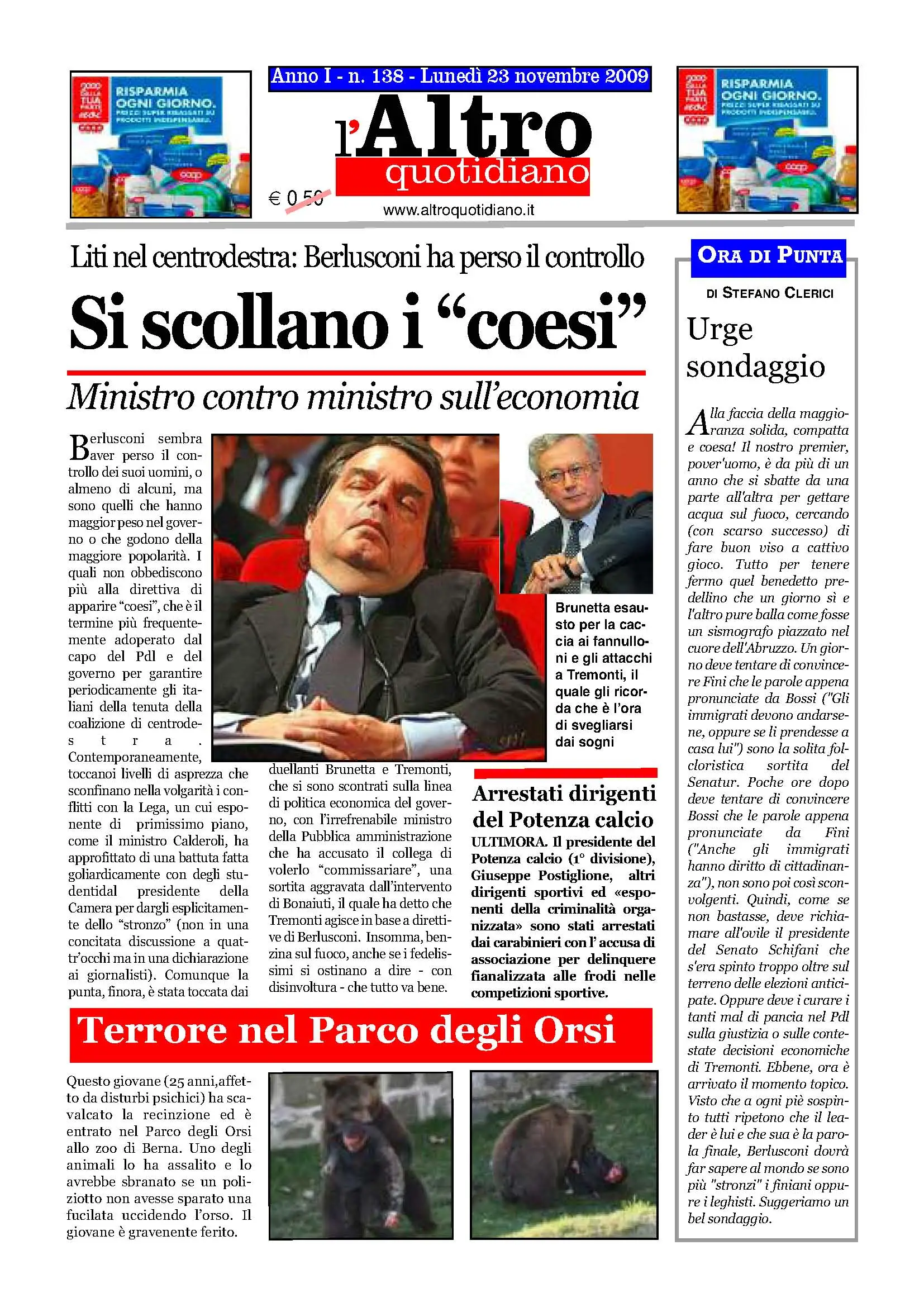 Altro Quotidiano 23.11.2009