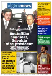 Algérie News - Lundi 08 Avril 2013