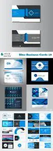 Vectors - Blue Business Cards 18