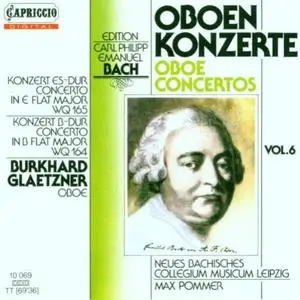 Burkhard Glaetzner, Max Pommer - C.P.E. Bach: Oboe Concertos (1987) {Capriccio}