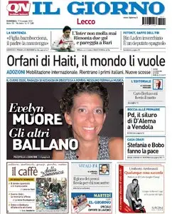 IL GIORNO LECCO 17 GENNAIO 2010