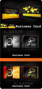 Dark business card set 3