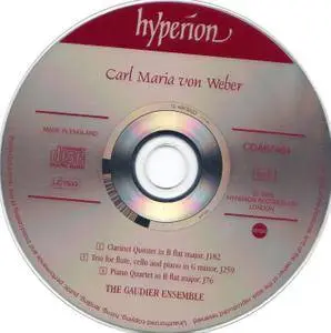 The Gaudier Ensemble, Susan Tomes - Carl Maria von Weber: Clarinet Quintet; Piano Quartet; Trio (2005)