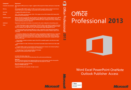 Microsoft Office Professional Plus 2013 SP1 15.0.5041.1001 June 2018