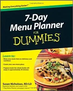 7-Day Menu Planner For Dummies