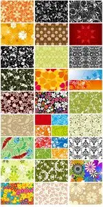 SS Floral Pattern Backgrounds