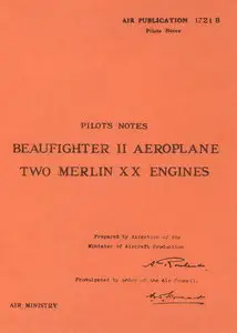 Pilot's Notes Beaufighter II With Two Merlin XX