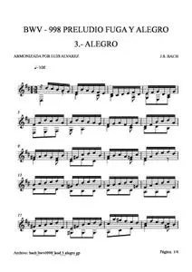 bach bwv0998 laud 3 alegro