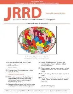 Journal of Rehabilitation Research and Development (JRRD) - Volume 53 Issue 5 2016