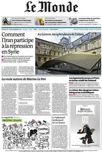 Le Monde et Suppléments du Dimanche 23 et Lundi 24 Septembre 2012