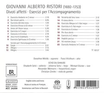 Echo du Danube - Giovanni Alberto Ristori: Divoti affetti alla Passione di Nostro Signore (2011)
