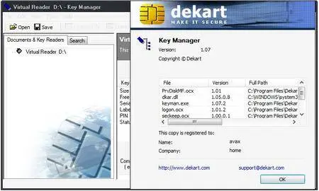 Dekart Key Manager 1.07