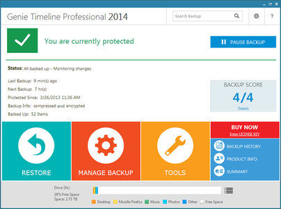 Genie Timeline Home / Pro / Server  2014 5.0.1.100 Multilingual