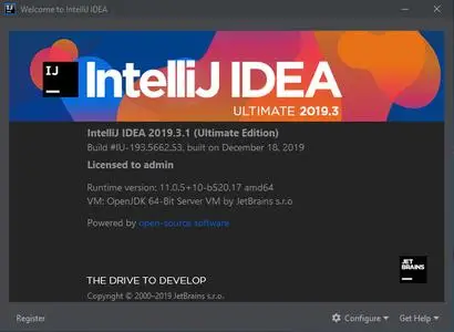 JetBrains IntelliJ IDEA Ultimate 2019.3.1