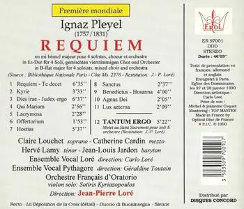 Jean-Pierre Loré - Ignaz Pleyel: Requiem (1990)