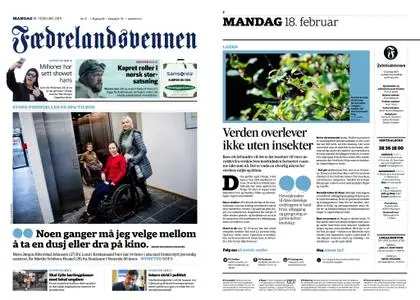 Fædrelandsvennen – 18. februar 2019