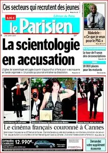 Le Parisien lundi 25 mai 09