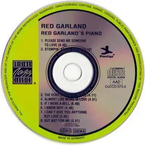 Red Garland - Red Garland's Piano (1957) Remastered Reissue 1987