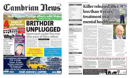 Cambrian News Arfon & Dwyfor – 22 September 2022