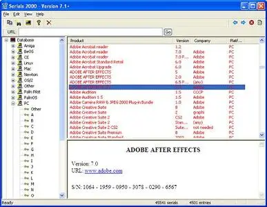 Serials 2000 v7.1 Plus 15/01/2008