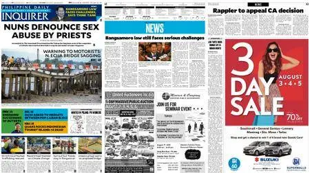 Philippine Daily Inquirer – July 30, 2018